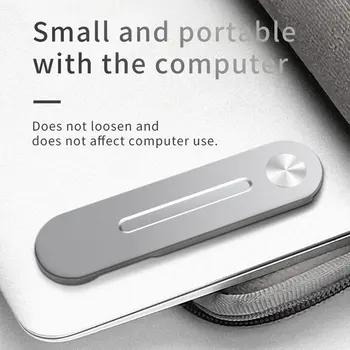Nešiojamojo kompiuterio, mobiliojo telefono laikiklis išsiplėtė aliuminio lydinio laikiklis ant ekrano pusėje laikiklis