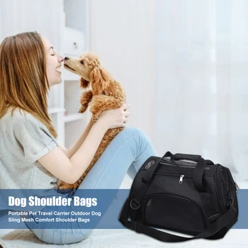 Nešiojamų Naminių Kelionės Vežėjas Lauko Šuo Diržas Akių Komfortą Peties Kvėpuojantis Krepšiai Nailono Stabdžių Kramtymas Pet Products