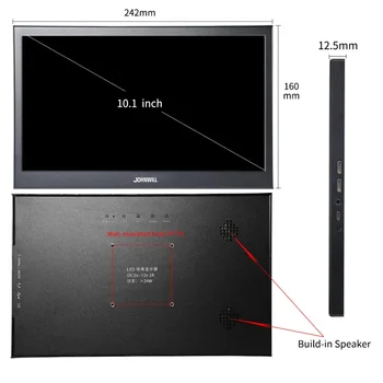 Nešiojamų stebėti PC 10.1 colių 2K ips jutiklinį ekraną mažų žaidimų stebėti, hdmi LCD ekranas PS3 4 Xbox360 planšetinį kompiuterį 