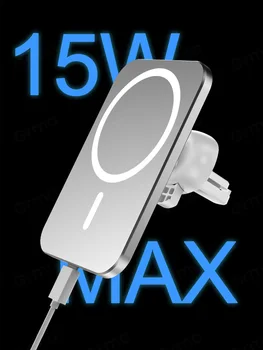 NLSnakeDay Iphone 12 12 Pro Max Magsafe Belaidis Automobilinis Įkroviklis Airvent Kalno Magnetas Adsorbable Telefono Automobilinį Laikiklį 15W Įkroviklis
