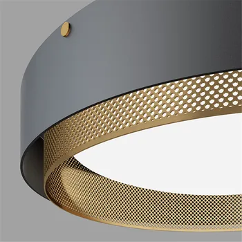 Nordic Dizainas, Modernios LED Lubų šviestuvas Loft Dekoro Akrilo Geležies Lubų Šviesos Apskrito Namų Patalpų Apšvietimas Blizgikliai De Salė