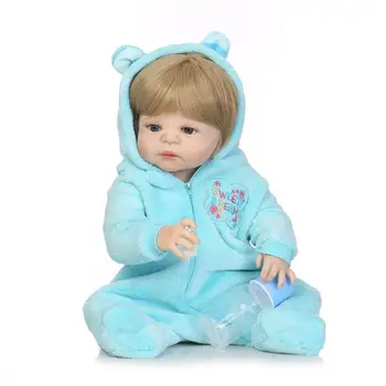 NPK 55Cm Nekilnojamojo Touch Naujagimių Silikono Lėlės Tikroviškos Lėlės Reborn Baby Bamblys Lėlės Vaikams Tikroviška Originalus Berniukams, Lėlės Žaislas, Vaikas