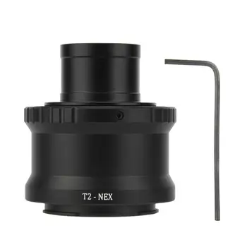 Objektyvo adapteris T2-NEX Metalo 1.25 colio Teleskopas Mount Adapter Ring tinka Sony NEX E Mount Fotoaparatas len priedai