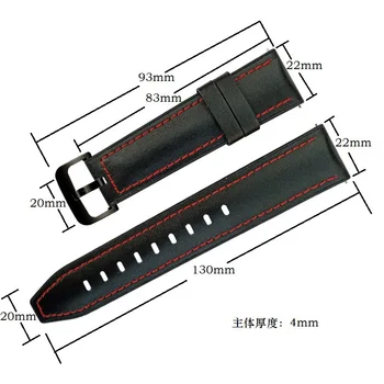 Odinis Dirželis 22mm Samsung Galaxy Žiūrėti 46mm Aukštos Kokybės Watchbands Pakeitimo Riešo Dirželiai Watchband Apyrankę Priedai