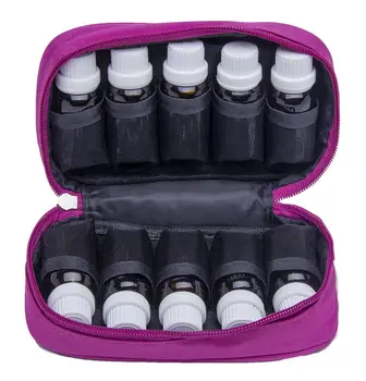 Oksfordo audinys 10 butelių 10-15ML eterinio aliejaus aromatas, laikymo krepšys, laikiklis moterų kosmetikos maišą, multi-funkcija rankinės