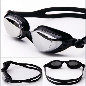 Optinis Trumparegystė Plaukimo Akiniai Plaukti Silikono Anti-rūkas Padengtas Vandens dioptrijomis Plaukimo Akiniai akiniai, Suaugusiųjų kaukė
