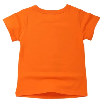 Oranžinis Dramblys Berniukų, Mergaičių Marškinėliai Medvilnės trumpomis Rankovėmis Vasarą Marškinėlius už 2 Iki 8 Metų amžiaus Vaikams