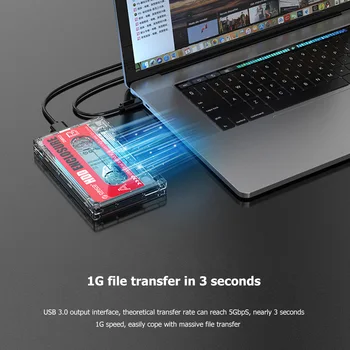 ORICO Kietąjį Diską Atveju USB3.0 HDD Gaubto Išorės Skaidrus HDD Atveju 