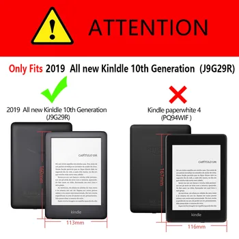 Origami Atveju Kindle Touch 2019 10 Išleistas J9G29R Smart PU Padengti Oda + Screen Protector