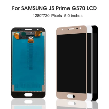Originalus 5.0 LCD Samsung Galaxy J5 Premjero G570 G570F G570M LCD Ekranas Jutiklinis Ekranas skaitmeninis keitiklis Asamblėjos atsarginės Dalys