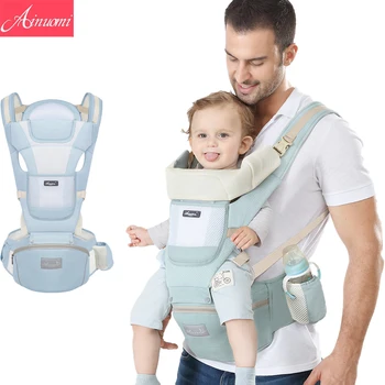 Originalus Ergonomiškas Baby Carrier, Naujų Gimęs Vaikams Kūdikiams Hipseat Atsuktą Kengūros Diržas Wrap Kūdikių Priežiūros Kuprinės Kišenėje