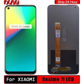 Originalus LCD KOLEGA Realme 7i RMX2103 LCD Ekranas Jutiklinis Ekranas skaitmeninis keitiklis Asamblėjos Pakeisti Realme 7i Telefono 6.5