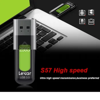 Originalus Lexar USB Flash disko Disko S57 128GB 150MB/s 32 GB, 64 GB Pincho USB C 64 eiti Su Tipas C Trinkelėmis Pendrive 3.0 disko raktas