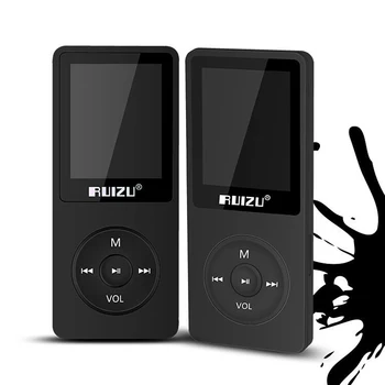 Originalus RUIZU X02 anglų kalba Plono MP3 Grotuvas su 4 gb saugojimo ir 1,8 Colių Ekranas gali žaisti 80h su FM Radijas, E-knyga