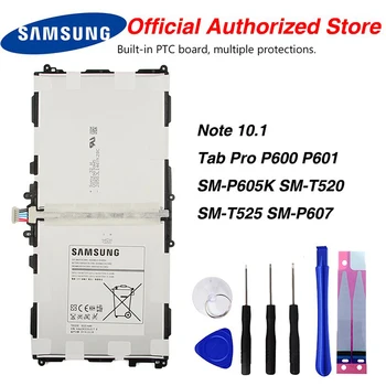 Originalus Samsung T8220E Bateriją, Skirtą Samsung GALAXY Note 10.1 Tab Pro P600 P601 SM-P605K SM-T520 SM-T525 SM-P607 8220mAh