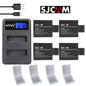Originalus SJCAM Prekės 3.7 V, Li-ion Baterija Juoda SJCAM Serijos M10 SJ4000 SJ5000 Serijos Sport Fotoaparato baterijos