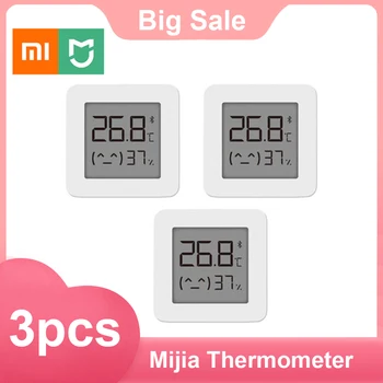 Originalus Xiaomi Mijia Bluetooth Termometras, 2 Belaidžiai Smart Smart Elektros Skaitmeninis Laikrodis, Termometras Su Drėgmėmačiu Patalpų Jutiklis