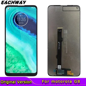 Originalą Motorola Moto G8 LCD XT2045-1 Ekranas Jutiklinis Ekranas Jutiklių Skydas Digiziter Asamblėjos XT2045-1 Moto G8 6.4