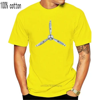 Orlaivio Sraigto Tee Bandomasis Lėktuvas Prop Aviacijos T-Marškinėliai, Medvilnės, trumpomis Rankovėmis O-Kaklo Viršūnes Tee Hip-Hop vyriški T Shirts