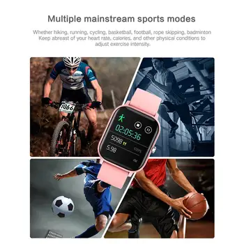 P8 Visą Touch Smart Watch Vyrai Moterys IP67 atsparus Vandeniui Širdies ritmo Monitoringo Sporto Smartwatch Fitness Tracker Už Xiaomi 