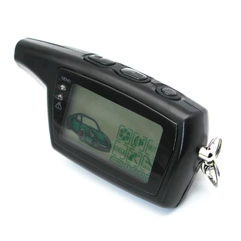 Pandora DXL3000 keychain LCD nuotolinio Rusijos versija Lcd nuotolinio dvipusis automobilių signalizacijos sistemos Pandora DXL3000