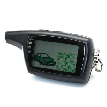 Pandora DXL3000 keychain LCD nuotolinio Rusijos versija Lcd nuotolinio dvipusis automobilių signalizacijos sistemos Pandora DXL3000