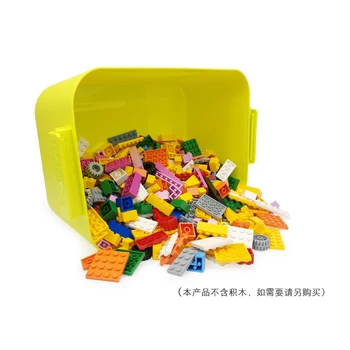 PANLOS SS Naujos Statybos Blokuoti talpinimo Superhero plastikinę Dėžutę, Galite Turėti 500-700PCS Mažų Dalelių Lipdukai Vaikų Žaislas Dovanos