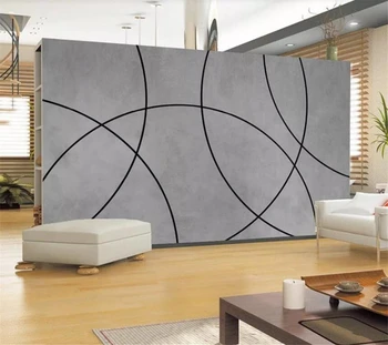 Papel de parede Užsakymą tapetai 3d freskos šiuolaikinės minimalistinė geometrinių lanko fone, sienos, namo apdailos freskomis 3d tapetai
