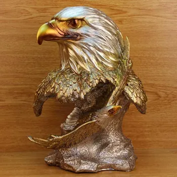 Pardavimo Hawk Krūtinė Skulptūra Plaukioja Erelio Statula Abstrakčiai Gyvūnų Dervos Meno ir amatų Namų Puošybai Meno Kolekcija, Suvenyrų L3216