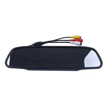 Parkavimo Pagalbos Sistema 2 1 4.3 Digital TFT LCD Veidrodis, Auto, Automobilių Stovėjimo Stebėti + 170 Laipsnių Mini Automobilių Galinio vaizdo Kamera