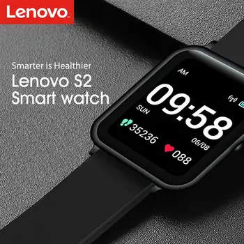Pasaulinė Versija Lenovo S2 Smart Žiūrėti 1,4 colio 240x240p Fitness Tracker Juosta Kalorijų Pedometer Miego Stebėti Širdies ritmą Skambinkite Patarimai