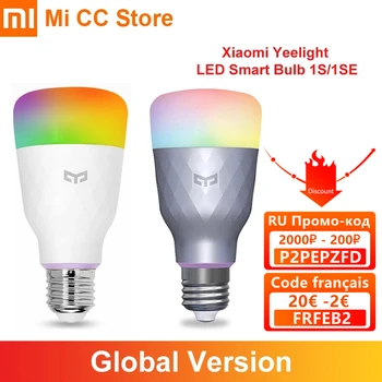 Pasaulinė Versija Yeelight Smart LED Lemputės 1SE 1S Spalvinga E27 Citrinų Smart Lempa Smart Home App Balta/color Funkciją 