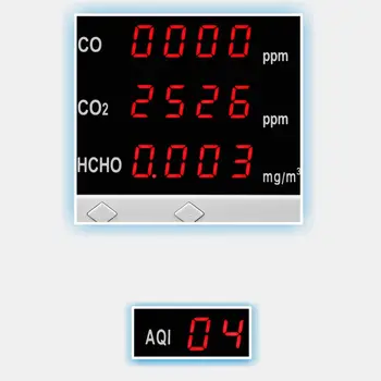 Patalpų vidaus Oro Kokybei Stebėti CO/HCHO/TVOC Tester CO2 Metrų Dujų Analizatorius
