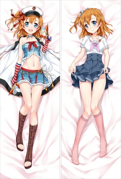 Patinka Gyventi! Mokyklos Idol Projekto anime Personažai seksuali mergina ayase eli & kousaka honoka mesti pagalvę padengti kūno Užvalkalas