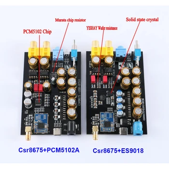 PCM5102A ES9018 VPK Dekodavimo CSR8675 5.0 