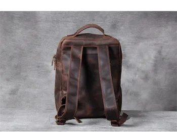 PNDME derliaus crazy horse cowdhie vyrų kuprinė dizainerio rankų darbo natūralios odos moteriški bookbag kasdien kelionės nešiojamas bagpack