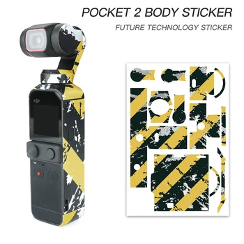 Pocket 2 PVC Lipdukai, Apsauginės Odos Plėvelės Įbrėžimams atspariu Lipdukai Reikmenys DJI Kišenėje 2 Nešiojamą Gimbal Fotoaparatas