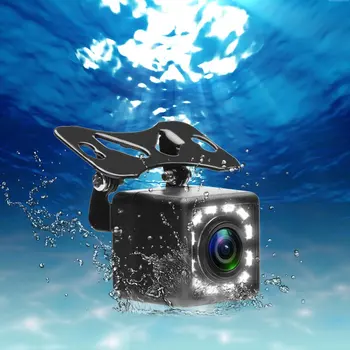 Podofo Vandeniui Automobilio Galinio vaizdo Kamera 170 Platus Kampas, HD CCD 12 LED Nakties Vizijas Atsarginės Atbulinės eigos Parkavimo Kameros Automobilio stiliaus