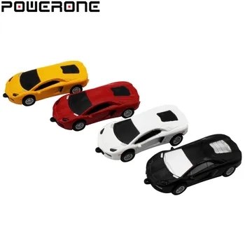 POWERONE Metalo sportinių automobilių pakabukas, USB 