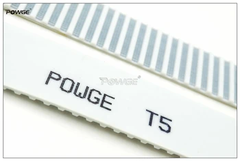 POWGE 10meters T5 Open-End Laiko juosta T5-16 Plotis=16mm Pikis=5mm PU Su Plieno Core T5 16 AT5 Diržas
