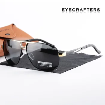 Prabanga Mens Aliuminio HD Poliarizuoti Akiniai nuo saulės Classic Prekės ženklo Pilotas Saulės akiniai Vairavimo Žvejybos Taurės Vyrų Oculos de sol UV400