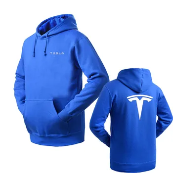 Prekės ženklo Drabužių Tesla logotipas Mados puloveris Hoodie Naują Atsitiktinis Vyrų Hoodies Palaidinės Spausdinti Puloveris Hoodie Medvilnės