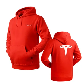 Prekės ženklo Drabužių Tesla logotipas Mados puloveris Hoodie Naują Atsitiktinis Vyrų Hoodies Palaidinės Spausdinti Puloveris Hoodie Medvilnės
