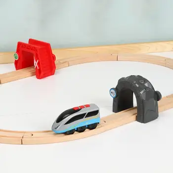 Premium Medinis Traukinio Rinkinį Žaislas Baterija Modelis Traukinio Rinkinį, Plastikiniai Vaikų Žaislas Traukinio Suderinamumas su Mediniais Sekti #1