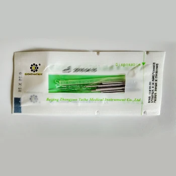 Profesinės medicinos lygis sterilūs akupunktūros adatos vienkartinės vamzdelis, adata dezinfekavimo vamzdelis, adata 500pcs/pak
