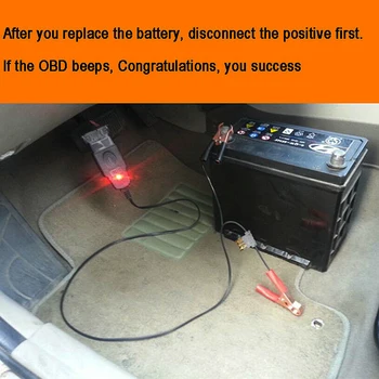 Profesinės Universalus OBD2 Automobilių Baterijos keitimo Įrankis Automobilio Kompiuterio ECU ATMINTIES Užsklanda Auto avarinio maitinimo kabelis
