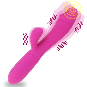 Rabbit Vibratorius 10 Režimai G Spot Makšties Shocker Sekso Produkto USB Įkrovimo Moterų Masturbacija Dildo, Vibratoriai Sekso Žaislas, skirtas Moters