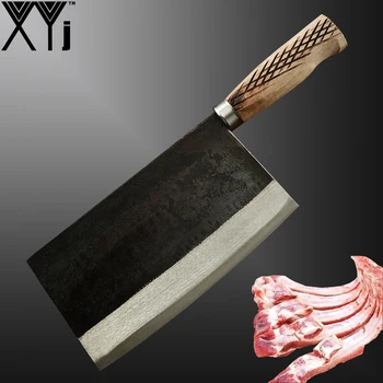 Rankų Darbo, Kaltiniai Mėsininko Peilis Profesinės Didelis Anglies Plieno Kinijos Peilis Mėsos Cleaver Virtuvės Peiliai