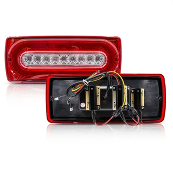 Raudona Objektyvas LED Uodegos Šviesos Assy už 99-18 Benz W463 G-Klasės G500 G550 G55 G63 AMG