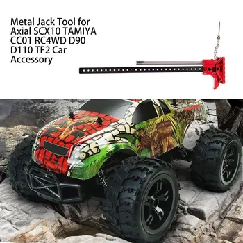 RC Rock Crawler Slideable Metalo Jack Priemonė Centrinis SCX10 TAMIYA CC01 RC4WD D90 D110 TF2 1:10 reguliuojamas Keliamosios Priedai 1